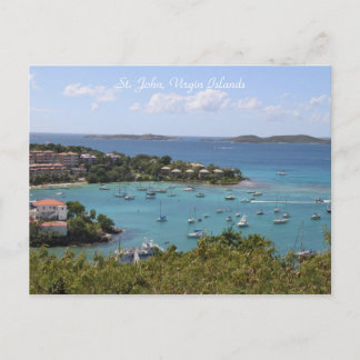Cartão Postal Foto, Rua. John, Ilhas Virgens, Oceano, Praia
