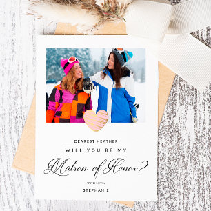 Cartão Postal Foto será a minha mãe de coração cor-de-rosa