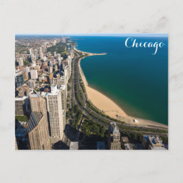 Cartão Postal Foto Skyline do Lago de Chicago, Michigan