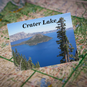 Cartão Postal Foto Viagem do Parque Nacional do Crater Lake