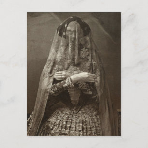Cartão Postal Foto vitoriana fantasma de Morto vestida