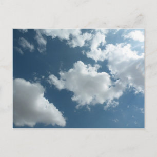 Cartão Postal Fotografia Abstrata de Céu Nublado