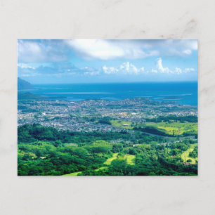 Cartão Postal Fotografia Aérea de Oahu Havaí