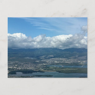 Cartão Postal Fotografia Aérea de Oahu Havaí
