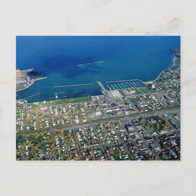 Cartão Postal Fotografia aérea Dunkirk (Frente)