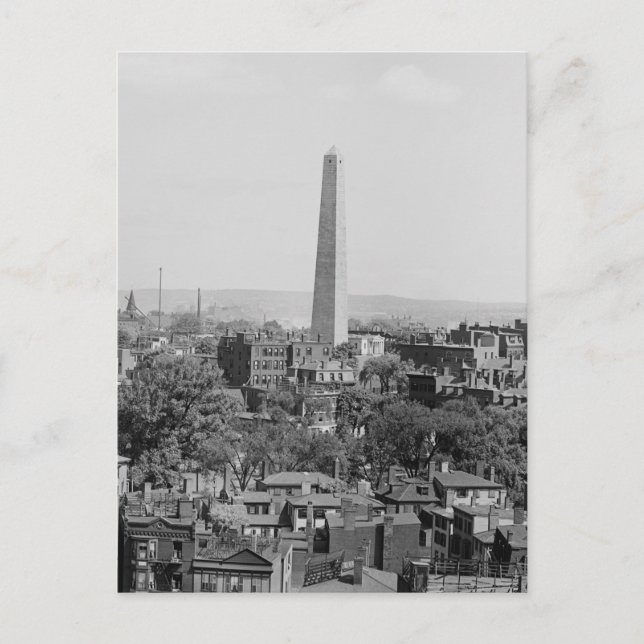 Cartão Postal Fotografia Antiga de Charlestown Massachusetts (Frente)