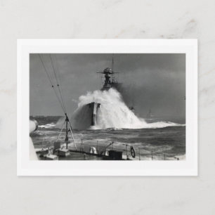 Cartão Postal Fotografia da Marinha Vintage - Navio de Carvalho