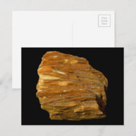 Cartão Postal Fotografia da Natureza da Rocha Mineral Barita Cre