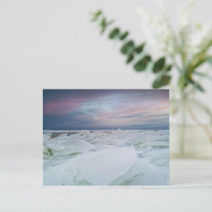 Cartão Postal Fotografia da Paisagem Ártica Congelada   Inverno 