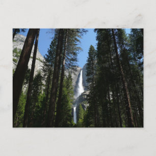 Cartão Postal Fotografia da Paisagem das Quedas de Yosemite e da