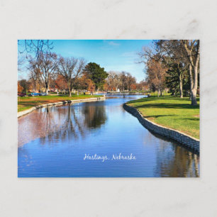 Cartão Postal fotografia da paisagem de Hastings, Nebraska