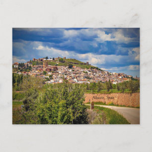 Cartão Postal Fotografia da paisagem urbana da cidade de Albacet