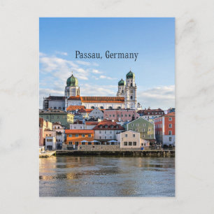Cartão Postal fotografia da paisagem urbana de Passau, Alemanha