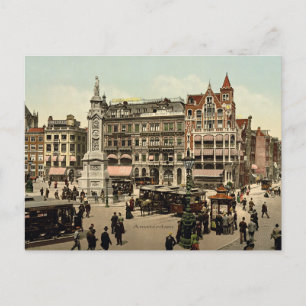 Cartão Postal Fotografia da paisagem urbana Vintage Amsterdam