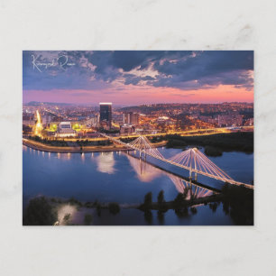 Cartão Postal Fotografia da viagens vintage Krasnoyarsk Rússia