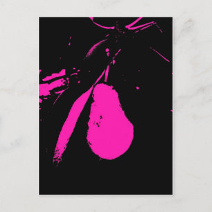 Cartão Postal Fotografia de Abstrato de pera rosa