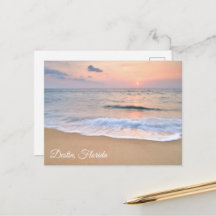 Fotografia de bela praia ao pôr do sol em Destin F