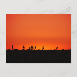 Cartão Postal Fotografia de Belas Artes na Paisagem Sunset