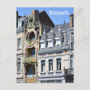 Cartão Postal Fotografia de Bruxelles Belgium art nouveau