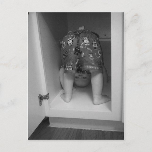 Cartão Postal Fotografia de cabeça sobre salto (Frente)