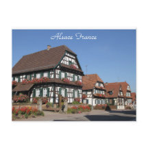 Fotografia de Metade de Casas Timberadas Alsace Fr