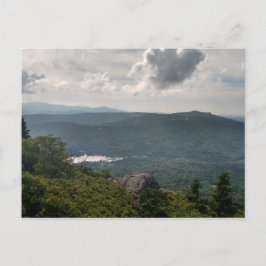 Cartão Postal Fotografia de Paisagem Florestal no Cartão-Postal 