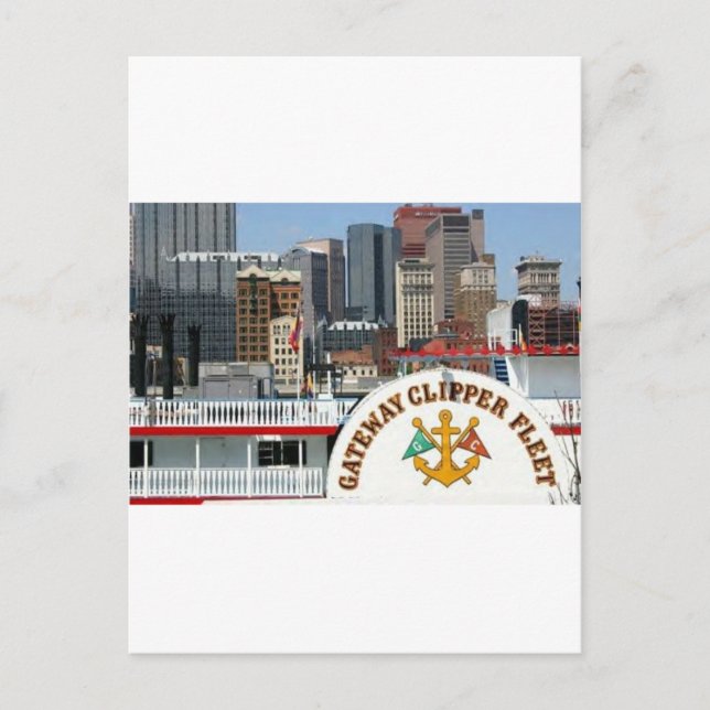 Cartão Postal Fotografia de Pittsburgh Pa (Frente)