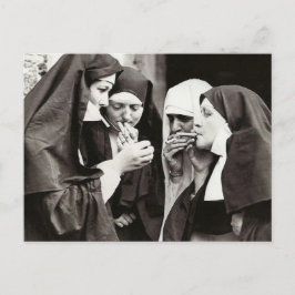 Cartão Postal Fotografia de Vintage de Freiras