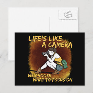 Cartão Postal Fotografia - Fotógrafo Como Uma Câmera