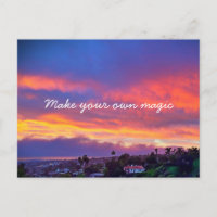 Fotografia Laranja Blue Sunset Torna Sua Própria M