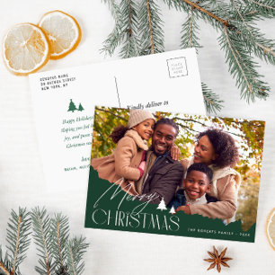 Cartão Postal Fotografia moderna em destaque no feriado de natal