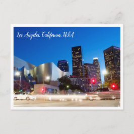 Cartão Postal Fotografia Noturna | Centro de Los Angeles Califór
