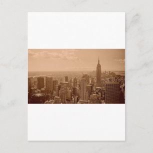 Cartão Postal Fotografia Nova Iorque antiga
