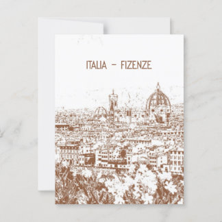 Cartão Postal Fotografia personalizada de Florence Vintage em It