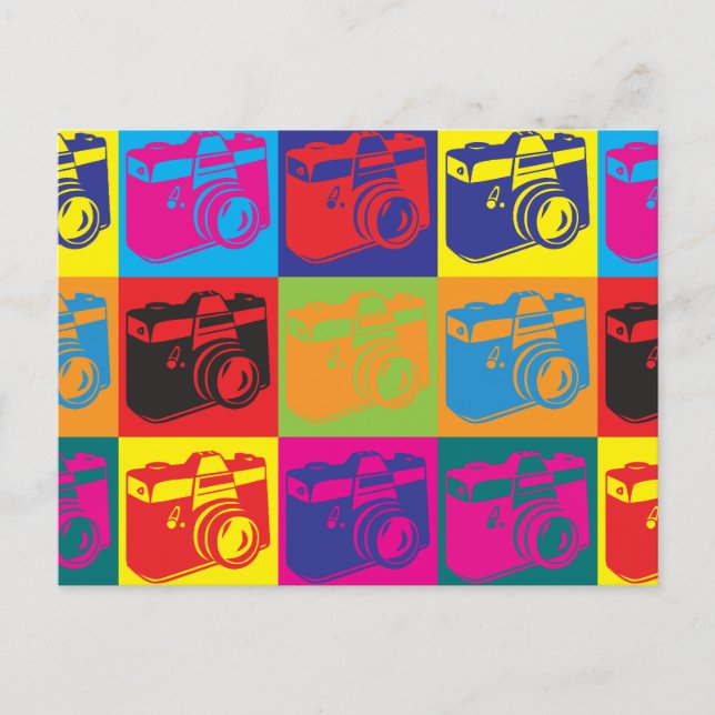 Cartão Postal Fotografia Pop Art (Frente)