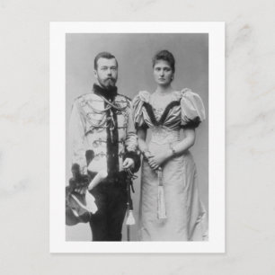 Cartão Postal Fotografia retrato do czar Nicholas II (1868-1918)
