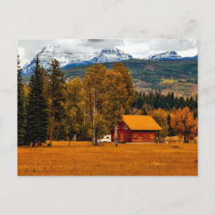 Cartão Postal Fotografia rural EUA Paisagem Bonito no campo