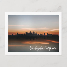 Cartão Postal Fotografia Skyline de Los Angeles no Sunset