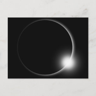 Cartão Postal Fotografia Solar Lunar Eclipse Lua Sol Flare