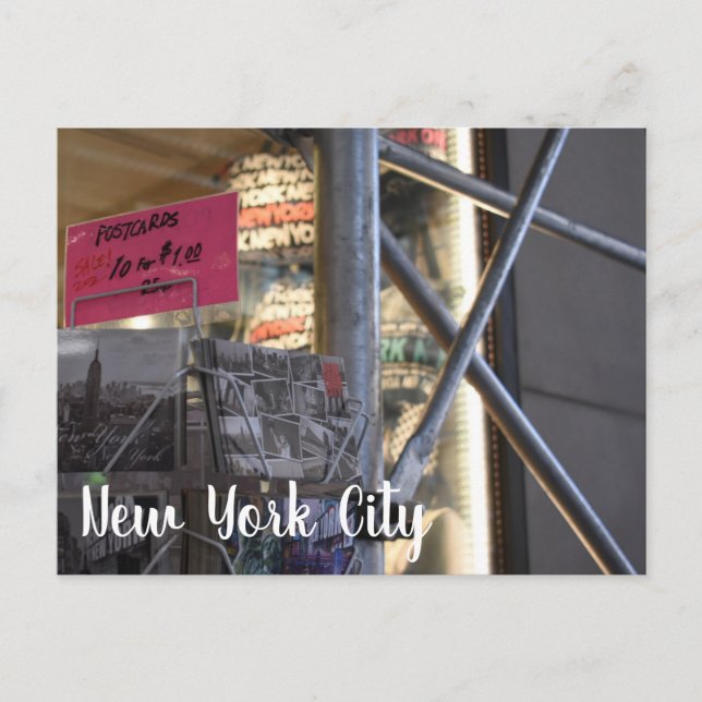 Cartão Postal Fotografia Urbana do Compro Torturador Nova Iorque (Frente)