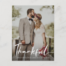 Cartão Postal Fotografia vertical do casamento Rustic Moody Graç