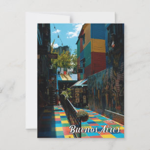 Cartão Postal Fotografia Viagem do Colorir Buenos Aires Argentin
