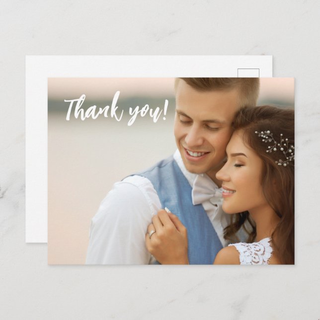 Cartão Postal Fotógrafo de Casamento Personalizado Sem logotipo  (Frente/Verso)