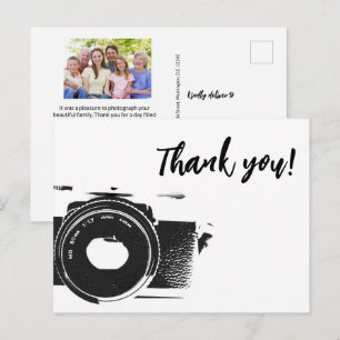 Cartão Postal Fotógrafo de Família Sem logotipo Foto Postcard