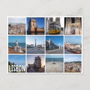 Cartão Postal Fotos de Mosaico Lisboa, Portugal
