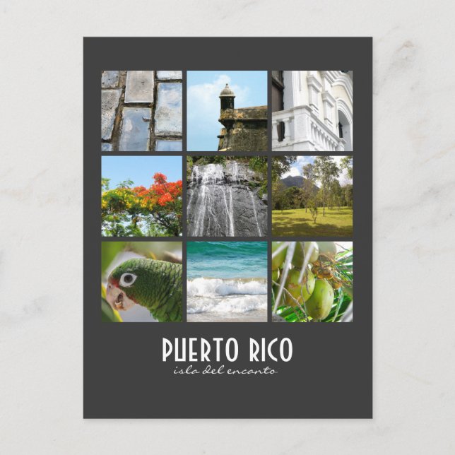 Cartão Postal Fotos de Porto Rico (Frente)