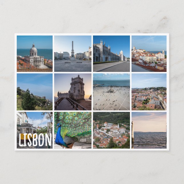 Cartão Postal Fotos do mosaico de Lisboa em Portugal (Frente)