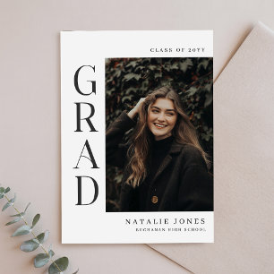 Cartão Postal Fotos Mínimas Preto e Branco Agradecimento de Form