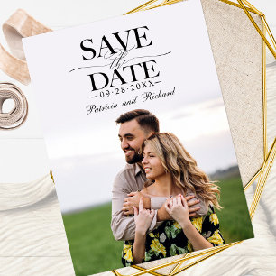 Cartão Postal Fotos Modernas e Elegantes de Casamento para Salva