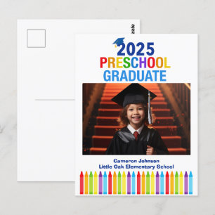 Cartão Postal Fotos Personalizadas da Formatura da Pré-Escola 20